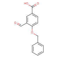 Chemical structure of 4-(benzyloxy)-3-formylbenzoic acid - CSSB00035987220