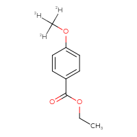 Chemical structure of ethyl 4-(²H₃)methoxybenzoate - CSSB07096539690