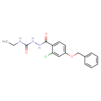 Chemical structure of 4-(benzyloxy)-2-chloro-N-[(ethylcarbamoyl)amino]benzamide - CSSB00025739042