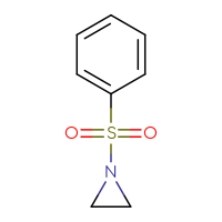 Chemical structure of 1-(benzenesulfonyl)aziridine - CSSB00102577853