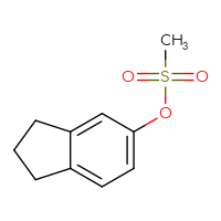 Chemical structure of 2,3-dihydro-1H-inden-5-yl methanesulfonate - CSSB00103314133