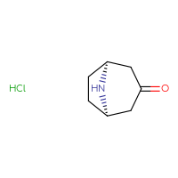 Chemical structure of (1R,5S)-8-azabicyclo[3.2.1]octan-3-one hydrochloride - CSSB00116206884