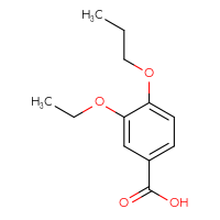 Chemical structure of 3-ethoxy-4-propoxybenzoic acid - CSSB00000184132