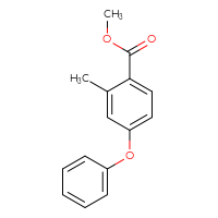 Chemical structure of methyl 2-methyl-4-phenoxybenzoate - CSSB00134015397