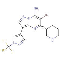 C15H15BrF3N7