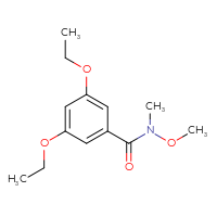 Chemical structure of 3,5-diethoxy-N-methoxy-N-methylbenzamide - CSSB21151585888