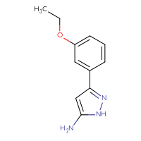 Chemical structure of 3-(3-ethoxyphenyl)-1H-pyrazol-5-amine - CSSB00000047357