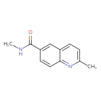 Chemical structure of N,2-dimethylquinoline-6-carboxamide - CSSB00010369113
