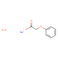 Chemical structure of sodium 2-phenoxyacetate hydrate - CSSB00103155141