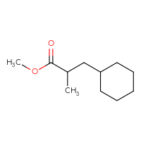 Chemical structure of methyl 3-cyclohexyl-2-methylpropanoate - CSSB00000142707