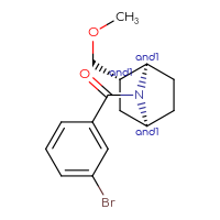 Chemical structure of rac-(1R,2S,4S)-7-(3-bromobenzoyl)-2-(methoxymethyl)-7-azabicyclo[2.2.1]heptane - CSSB21444810922