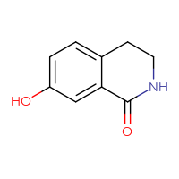 Chemical structure of 7-hydroxy-1,2,3,4-tetrahydroisoquinolin-1-one - CSSB00000081307