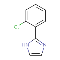 Chemical structure of 2-(2-chlorophenyl)-1H-imidazole - CSSB00011609253