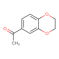 Chemical structure of 1-(2,3-dihydro-1,4-benzodioxin-6-yl)ethan-1-one - CSSB00000182760