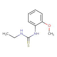 Chemical structure of 3-ethyl-1-(2-methoxyphenyl)thiourea - CSSB00000166734