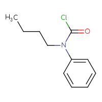 Chemical structure of N-butyl-N-phenylcarbamoyl chloride - CSSB00012661936