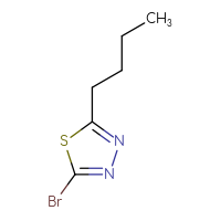 Chemical structure of 2-bromo-5-butyl-1,3,4-thiadiazole - CSSB00011858752