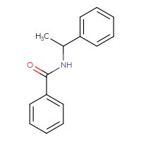 Chemical structure of N-(1-phenylethyl)benzamide - CSSB00000384682