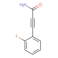 Chemical structure of 3-(2-fluorophenyl)prop-2-ynamide - CSSB06385334646