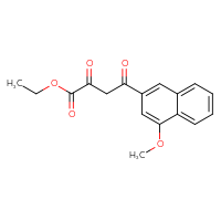 Chemical structure of ethyl 4-(4-methoxynaphthalen-2-yl)-2,4-dioxobutanoate - CSSB20504694041