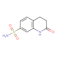 Chemical structure of 2-oxo-1,2,3,4-tetrahydroquinoline-7-sulfonamide - CSSB21043407881