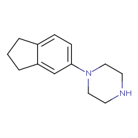 Chemical structure of 1-(2,3-dihydro-1H-inden-5-yl)piperazine - CSSB00000697461