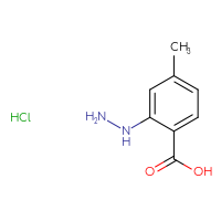 Chemical structure of 2-hydrazinyl-4-methylbenzoic acid hydrochloride - CSSB00159312641