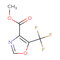 Chemical structure of methyl 5-(trifluoromethyl)-1,3-oxazole-4-carboxylate - CSSB00011100187