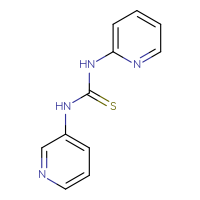 Chemical structure of 1-(pyridin-2-yl)-3-(pyridin-3-yl)thiourea - CSSB00000018328