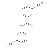 Chemical structure of 3-cyano-N-(3-cyanophenyl)benzamide - CSSB00039750816