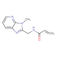 Chemical structure of N-({3-methyl-3H-imidazo[4,5-b]pyridin-2-yl}methyl)prop-2-enamide - CSSB00116250474