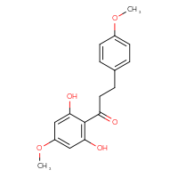 Chemical structure of 1-(2,6-dihydroxy-4-methoxyphenyl)-3-(4-methoxyphenyl)propan-1-one - CSSB00012938661