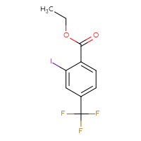 Chemical structure of ethyl 2-iodo-4-(trifluoromethyl)benzoate - CSSB00010169103