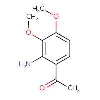 Chemical structure of 1-(2-amino-3,4-dimethoxyphenyl)ethan-1-one - CSSB00000100837