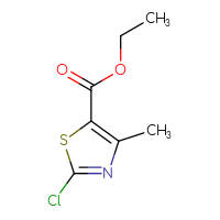 Chemical structure of ethyl 2-chloro-4-methyl-1,3-thiazole-5-carboxylate - CSSB00000067073