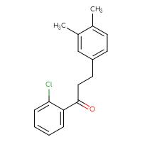 Chemical structure of 1-(2-chlorophenyl)-3-(3,4-dimethylphenyl)propan-1-one - CSSB00020571563