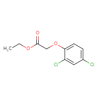 Chemical structure of ethyl 2-(2,4-dichlorophenoxy)acetate - CSSB00000169867