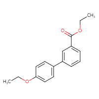 Chemical structure of ethyl 4'-ethoxy-[1,1'-biphenyl]-3-carboxylate - CSSB01410846008