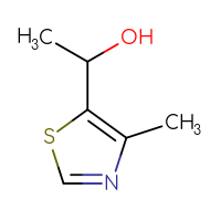 Chemical structure of 1-(4-methyl-1,3-thiazol-5-yl)ethan-1-ol - CSSB00011216380