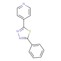 Chemical structure of 4-(5-phenyl-1,3,4-thiadiazol-2-yl)pyridine - CSSB00102609551