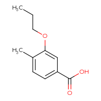Chemical structure of 4-methyl-3-propoxybenzoic acid - CSSB00000238214