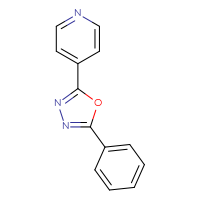 Chemical structure of 4-(5-phenyl-1,3,4-oxadiazol-2-yl)pyridine - CSSB00103430351
