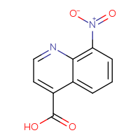 Chemical structure of 8-nitroquinoline-4-carboxylic acid - CSSB00020641818
