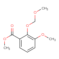 Chemical structure of methyl 3-methoxy-2-(methoxymethoxy)benzoate - CSSB02521198201