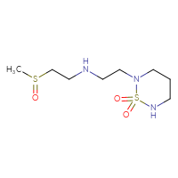 Chemical structure of 2-{2-[(2-methanesulfinylethyl)amino]ethyl}-1λ⁶,2,6-thiadiazinane-1,1-dione - CSMB21219943391