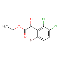 Chemical structure of ethyl 2-(6-bromo-2,3-dichlorophenyl)-2-oxoacetate - CSSB14925864976