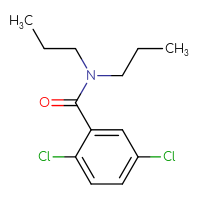 Chemical structure of 2,5-dichloro-N,N-dipropylbenzamide - CSSB00048283712
