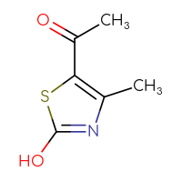 Chemical structure of 1-(2-hydroxy-4-methyl-1,3-thiazol-5-yl)ethan-1-one - CSSB00011999759
