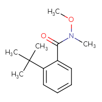 Chemical structure of 2-tert-butyl-N-methoxy-N-methylbenzamide - CSSB00006377994