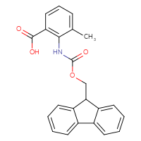 Chemical structure of 2-({[(9H-fluoren-9-yl)methoxy]carbonyl}amino)-3-methylbenzoic acid - CSSB00016223536